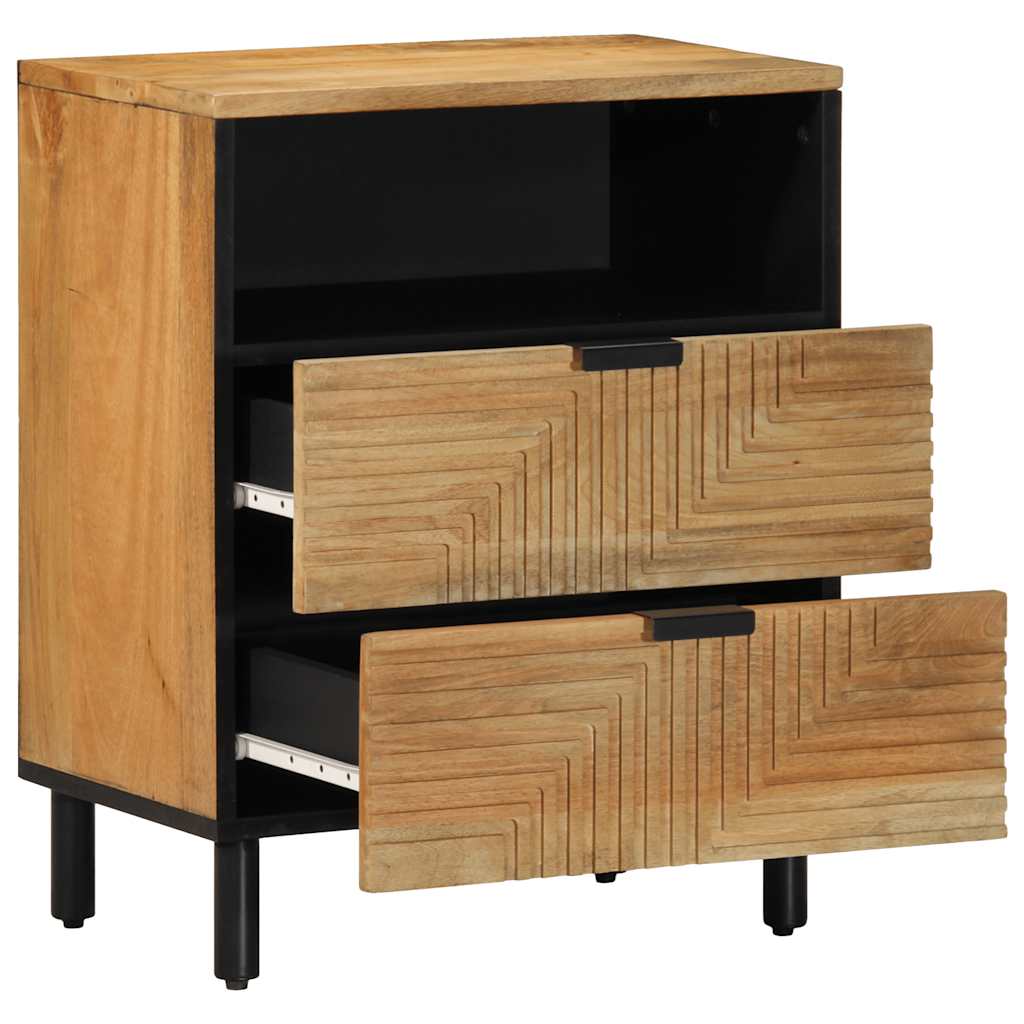 Nattbord Brun 50X33X60 Cm Heltre Mango