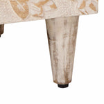 Nattbordskap 2 Pcs Hvit 40 X 33,5 X 46 Cm Massiv Mango Tre