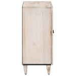 Oppbevaringssideboard Hvit 60 X 33,5 X 75 Cm Massiv Mango Tre