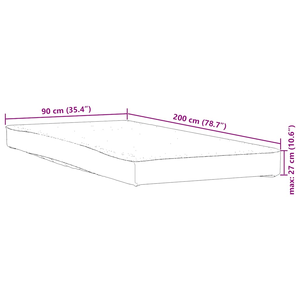 Madrassbeskytter Hvit 90X200 Cm Vanntett
