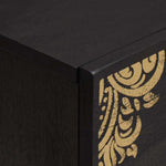 Nattbordskap Med Skuff Svart 40 X 33 X 46 Cm Massiv Mango Tre