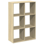 Romdeler Bokhylle Sonoma Eik 69,5X29X103,5 Cm Konstruert Tre