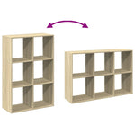 Romdeler Bokhylle Sonoma Eik 69,5X29X103,5 Cm Konstruert Tre