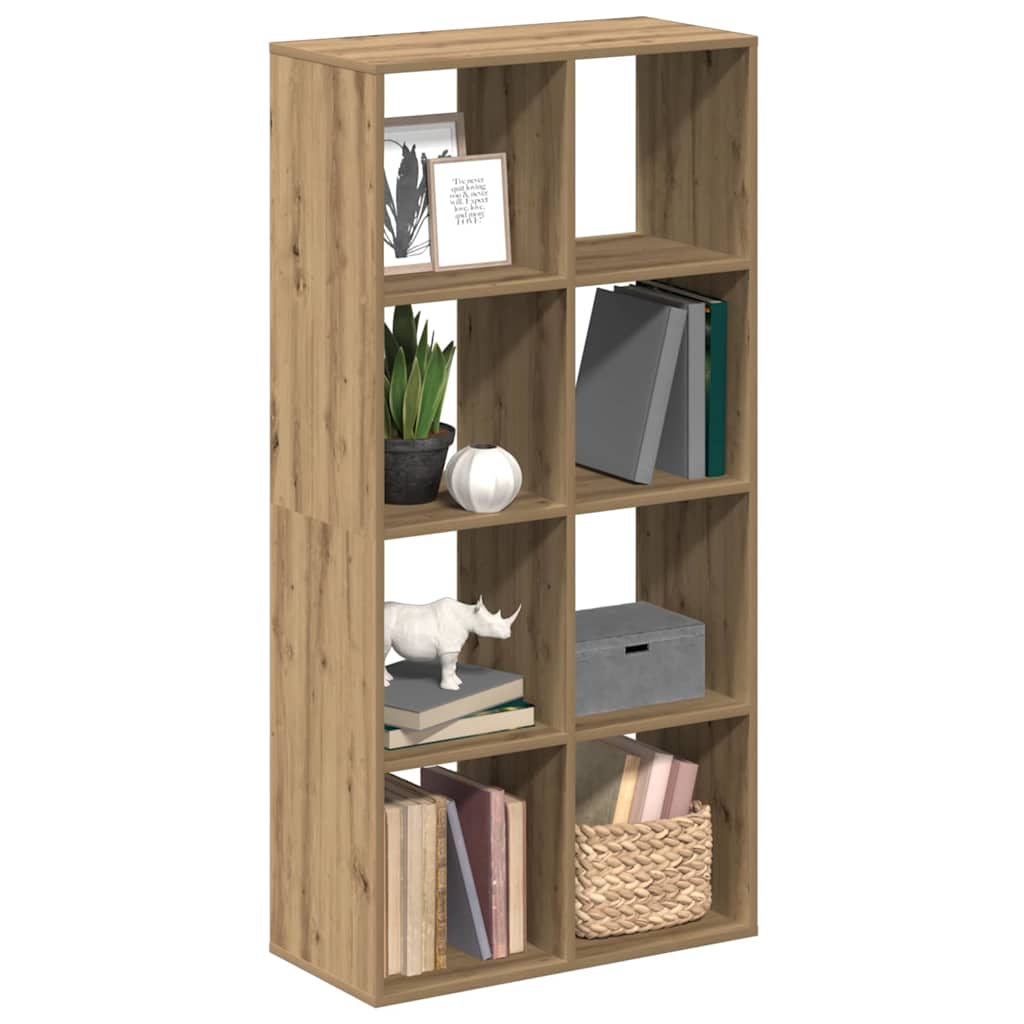 Romdeler Bokhylle Artisan Eik 69,5X29X137,5 Cm Konstruert Tre