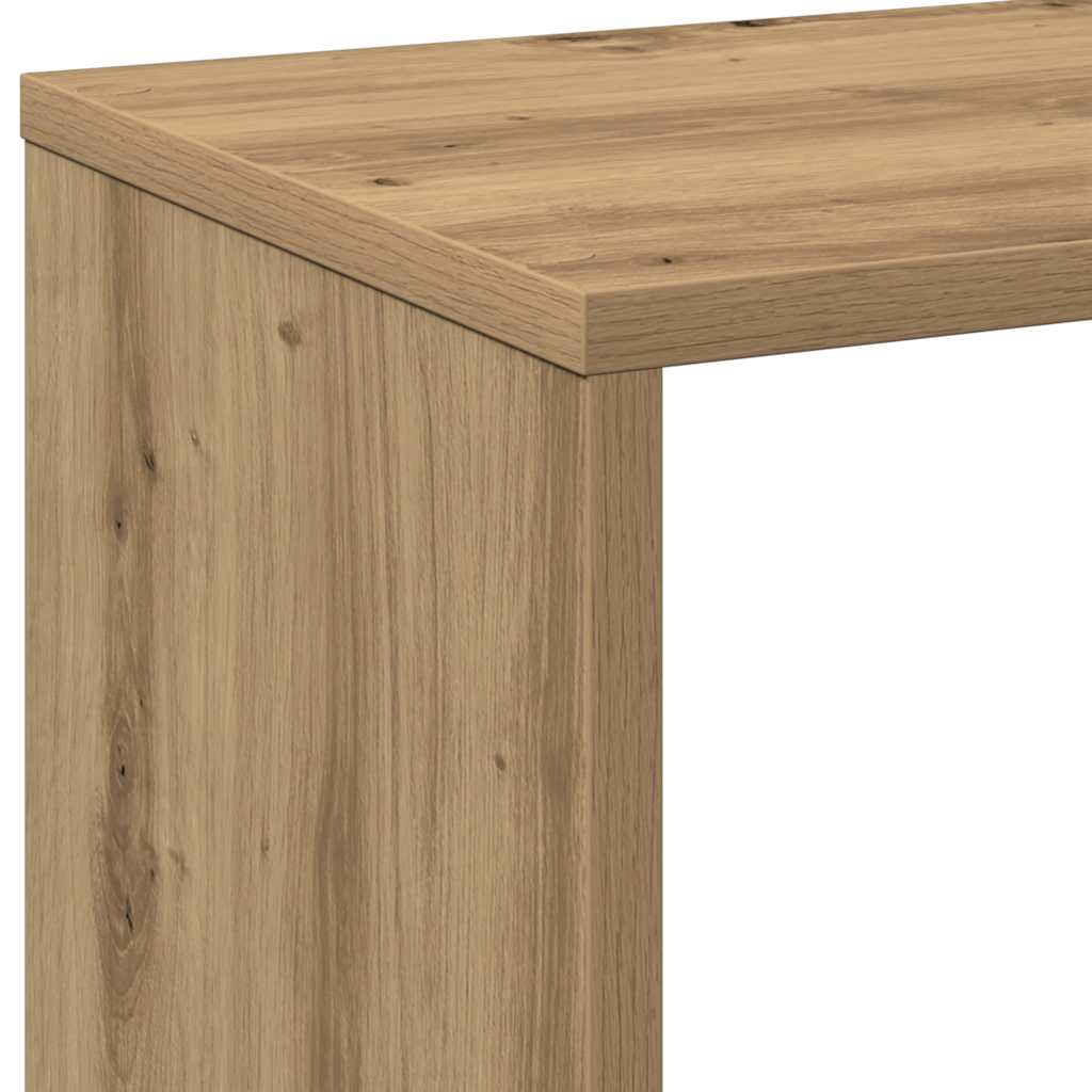 Romdeler Bokhylle Artisan Eik 69,5X29X137,5 Cm Konstruert Tre