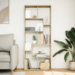 Romdeler Bokhylle Sonoma Eik 67X25X161,5 Cm Konstruert Tre
