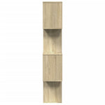 Romdeler Bokhylle 4 Lag Sonoma Eik 70X24X129 Cm Konstruert Tre