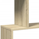 Romdeler Bokhylle 4 Lag Sonoma Eik 70X24X129 Cm Konstruert Tre