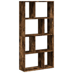 Bokhylle Røkt Eik 60X20X120,5 Cm Konstruert Tre