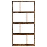 Bokhylle Røkt Eik 60X20X120,5 Cm Konstruert Tre