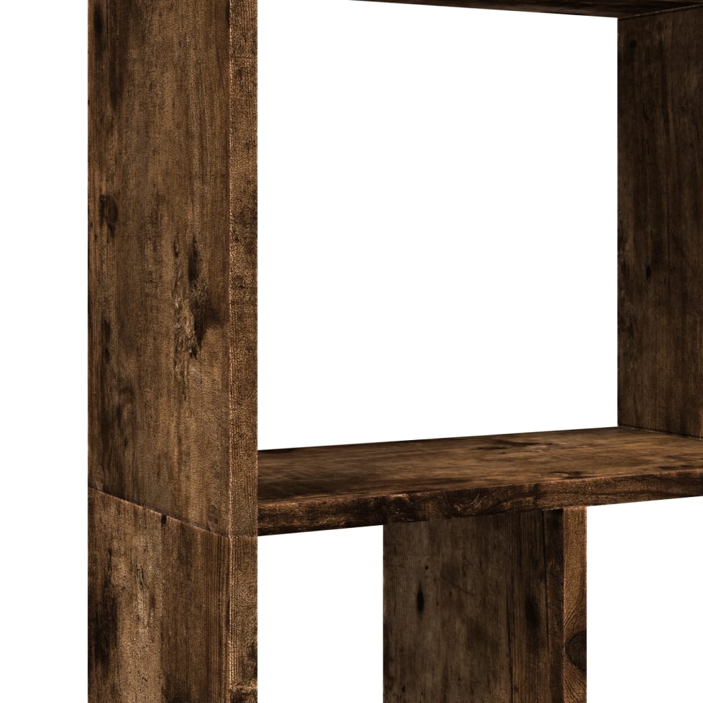 Bokhylle Røkt Eik 60X20X120,5 Cm Konstruert Tre
