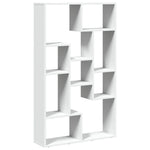Bokhylle Hvit 72X20X120 Cm Konstruert Tre