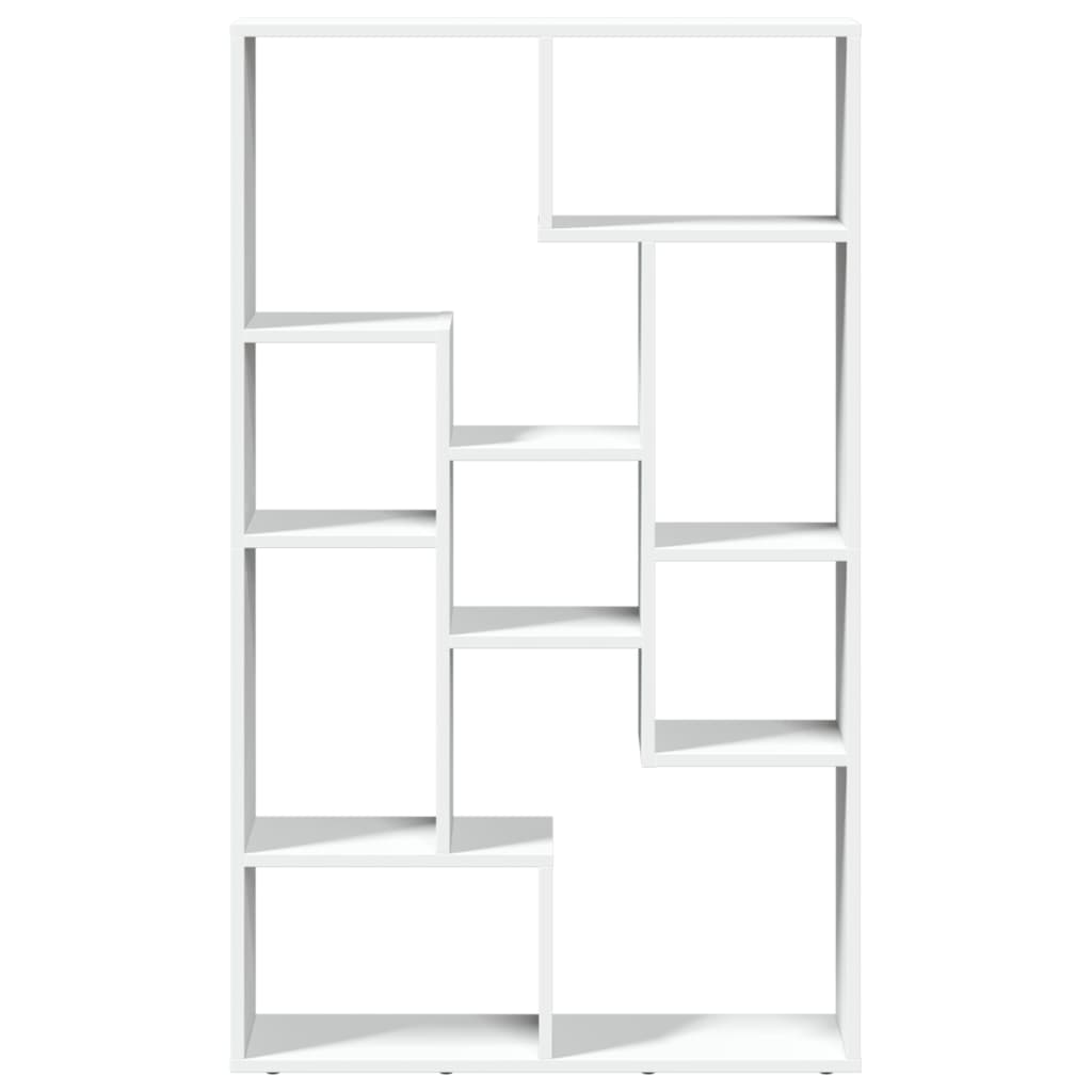 Bokhylle Hvit 72X20X120 Cm Konstruert Tre