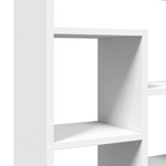 Bokhylle Hvit 72X20X120 Cm Konstruert Tre
