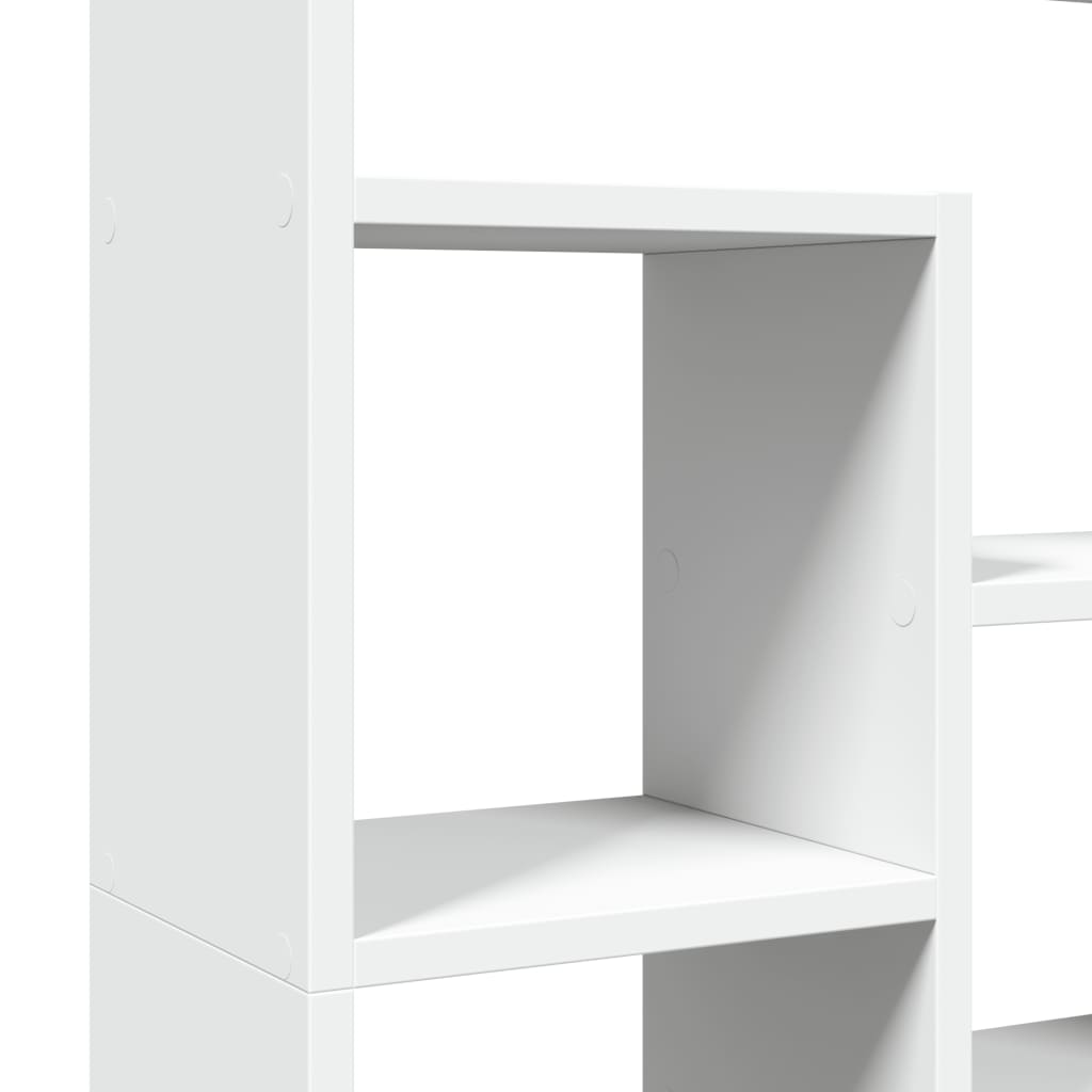 Bokhylle Hvit 72X20X120 Cm Konstruert Tre