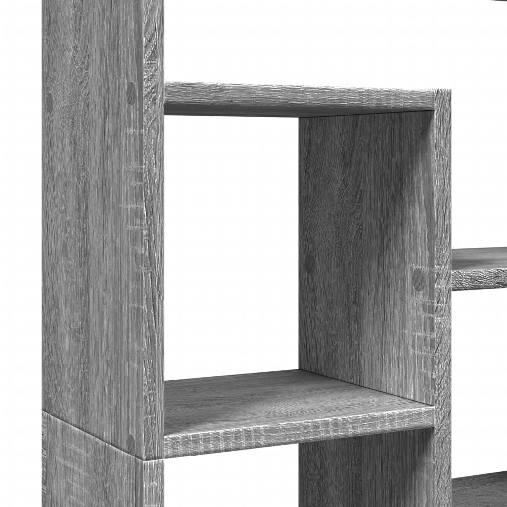 Bokhylle Grå Sonoma 72X20X120,5 Cm Konstruert Tre