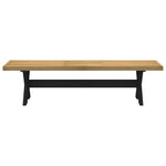 Spisebenk Noain X-Formede Ben 180X40X45 Cm Heltre Furu