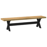 Spisebenk Noain X-Formede Ben 180X40X45 Cm Heltre Furu