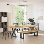 Spisebenk Noain U-Formede Ben 180X40X45 Cm Heltre Furu