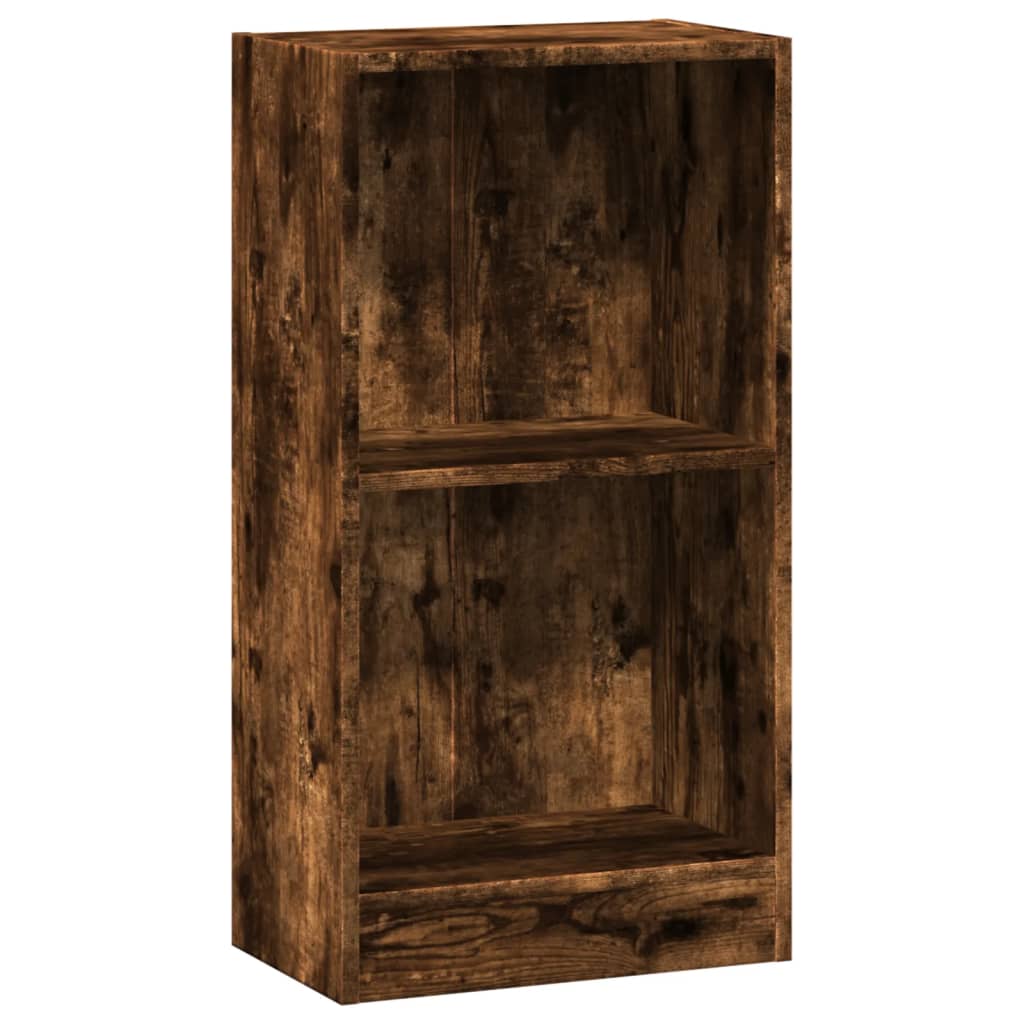 Bokhylle Røkt Eik 40X24X76 Cm Konstruert Tre