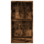Bokhylle Røkt Eik 40X24X76 Cm Konstruert Tre