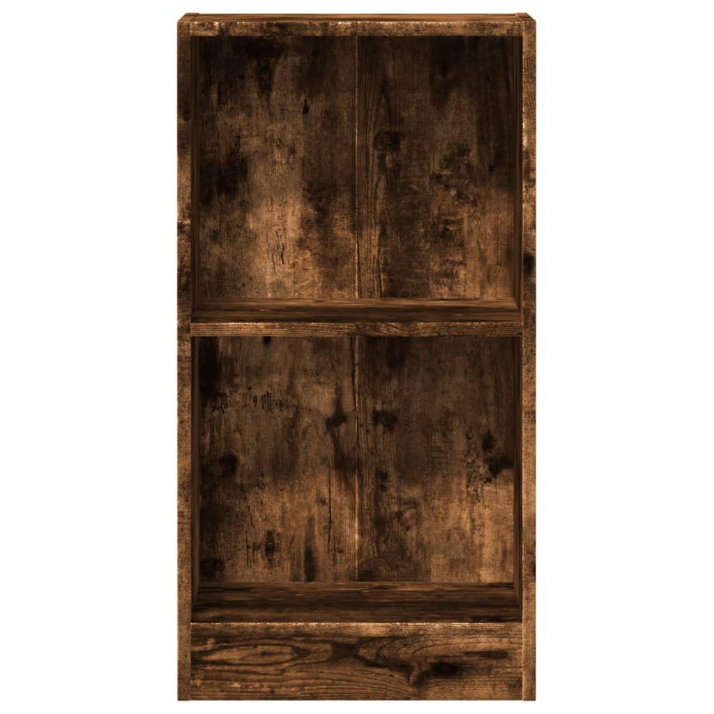 Bokhylle Røkt Eik 40X24X76 Cm Konstruert Tre