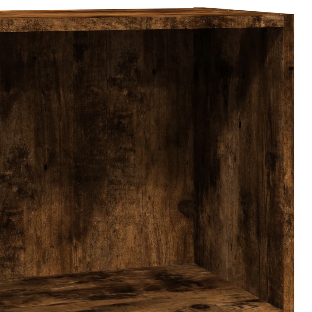 Bokhylle Røkt Eik 40X24X76 Cm Konstruert Tre