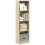 Bokhylle Sonoma Eik 40X24X143 Cm Konstruert Tre