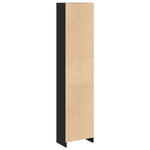 Bokhylle Svart 40X24X176 Cm Konstruert Tre