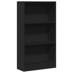 Bokhylle Svart 60X24X109 Cm Konstruert Tre