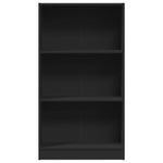 Bokhylle Svart 60X24X109 Cm Konstruert Tre