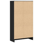 Bokhylle Svart 60X24X109 Cm Konstruert Tre