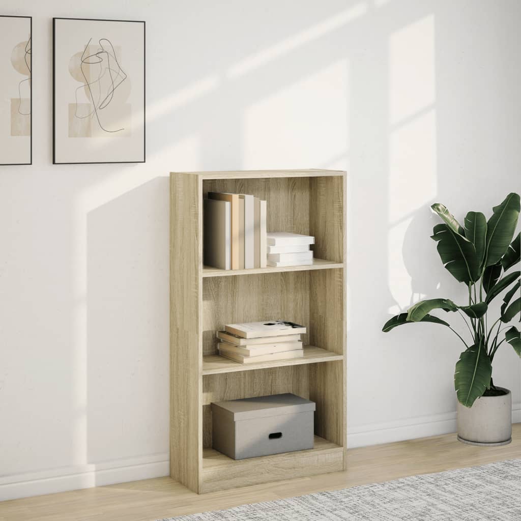 Bokhylle Sonoma Eik 60X24X109 Cm Konstruert Tre