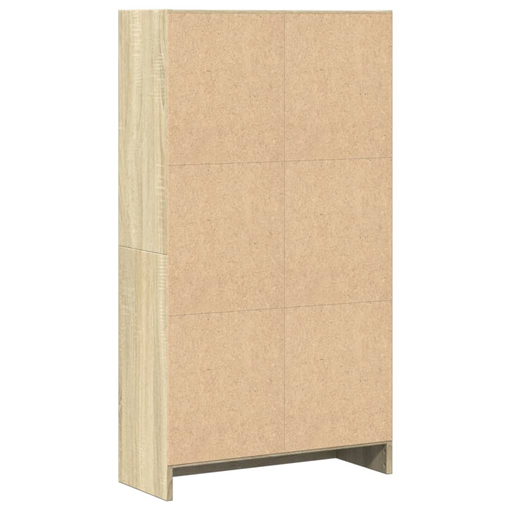 Bokhylle Sonoma Eik 60X24X109 Cm Konstruert Tre
