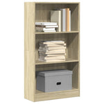 Bokhylle Sonoma Eik 60X24X109 Cm Konstruert Tre