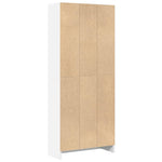Bokhylle Hvit 60X24X143 Cm Konstruert Tre