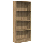 Bokhylle Artisan Eik 60X24X143 Cm Konstruert Tre