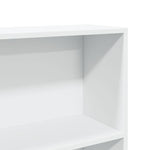Bokhylle Hvit 80X24X143 Cm Konstruert Tre