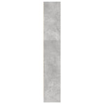 Bokhylle Betonggrå 80X24X143 Cm Konstruert Tre