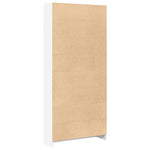 Bokhylle Hvit 80X24X176 Cm Konstruert Tre