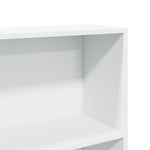 Bokhylle Hvit 80X24X176 Cm Konstruert Tre