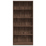 Bokhylle Brun Eik 80X24X176 Cm Konstruert Tre