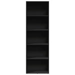 Bokhylle Svart 60X30X189 Cm Konstruert Tre