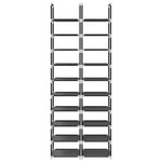 Skohyller 2 Stk 10-Lags Svart 33X33X174 Cm Ikke-Vevd Stoff