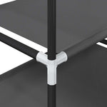 Skostativ 4-Lags Svart 44X28X77 Cm Ikke-Vevd Stoff