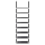 Skostativ 8-Lags Svart 44X28X145 Cm Ikke-Vevd Stoff
