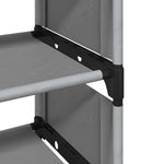 Skostativ 8-Lags Grå 54X28X124 Cm Ikke-Vevd Stoff