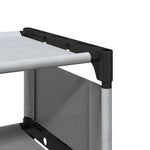 Skostativ 8-Lags Grå 54X28X124 Cm Ikke-Vevd Stoff