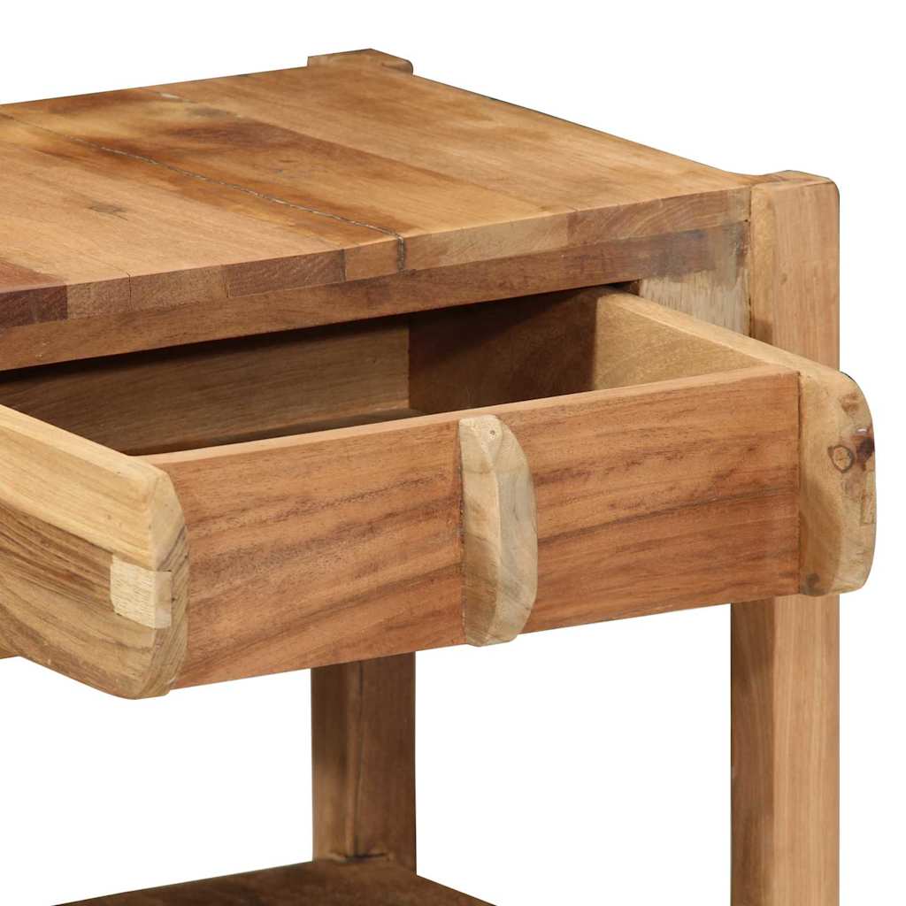 Sidetabell Brun 43 X 32 X 46 Cm Massivt Gjenvunnet Tre