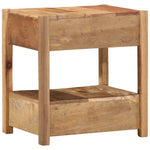 Sidetabell Brun 43 X 32 X 46 Cm Massivt Gjenvunnet Tre